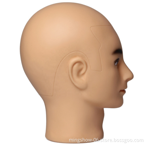 Bald mannequin head stand Mannequin Head for Wigs Lashes Jewelry